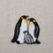 Emperor Penguin Family, Antarctic Animals, Birds, Embroidered, Iron on Patch